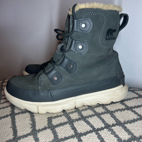 Sorel Women's Explorer II Joan Faux Fur Boot — Waterproof Suede Boots - Picture 5 of 8